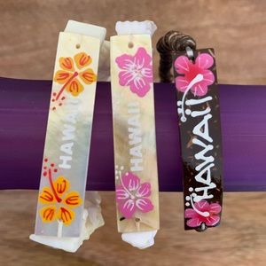 Hawaiian Jewelry Elastic Bracelets Hibiscus Flower